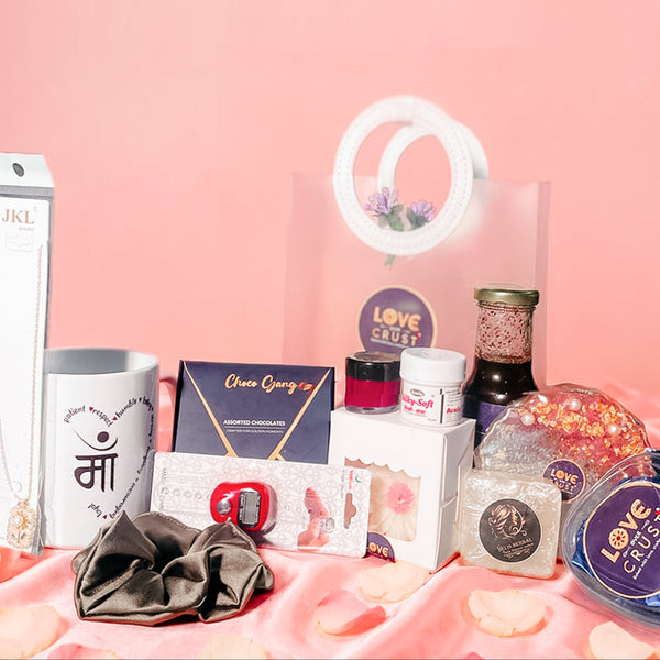 Premium Mother’s Day Hamper | Handmade Gifts, Chocolates & Mug for Mom