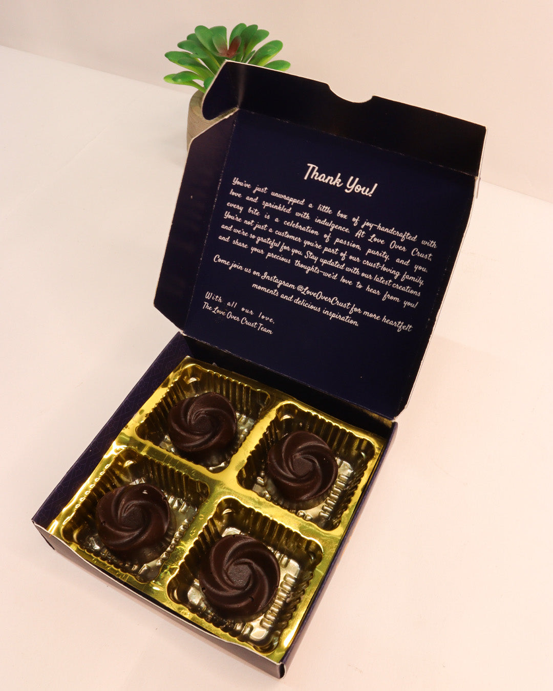 4 Piece Dark Chocolate