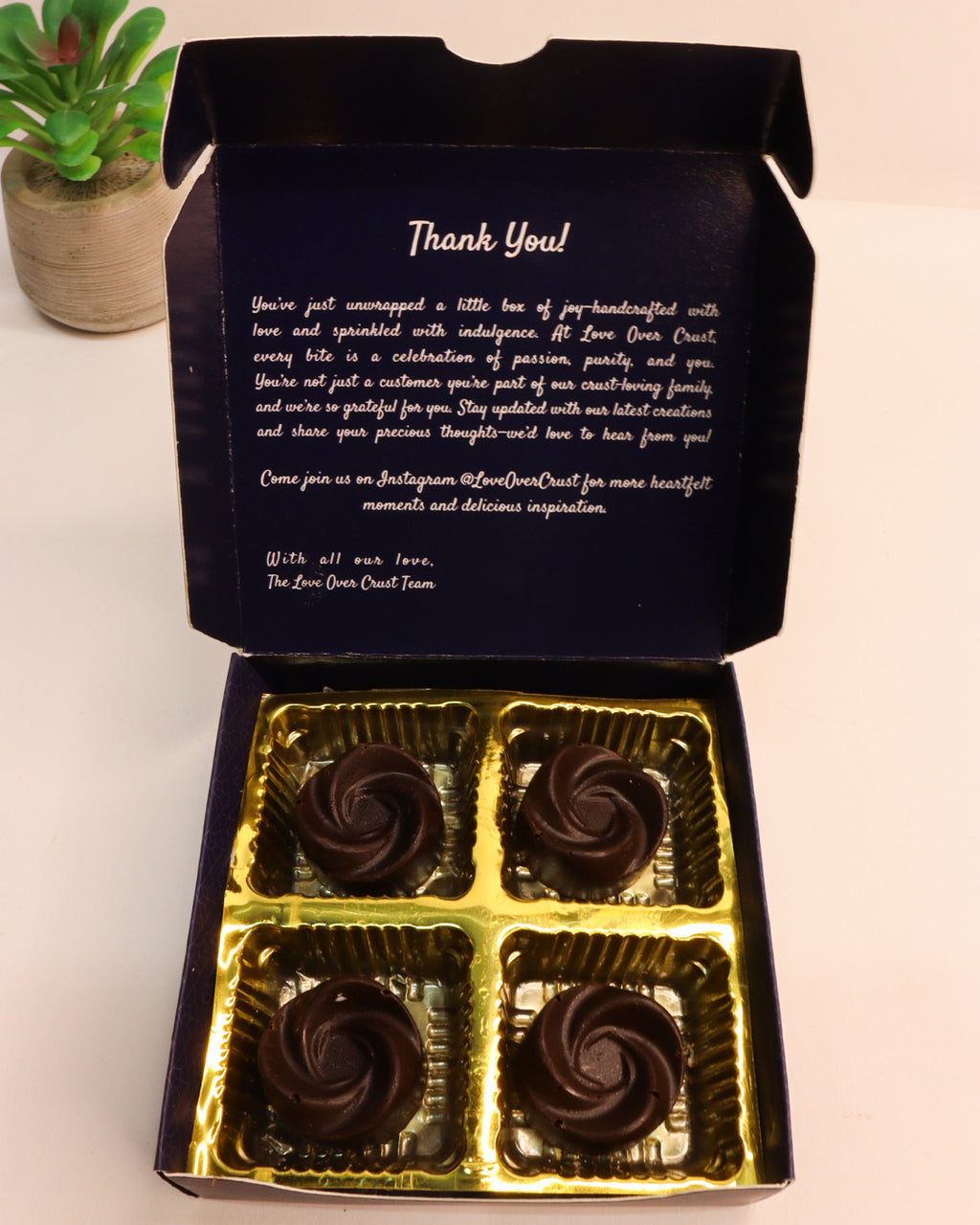 4 Piece Dark Chocolate