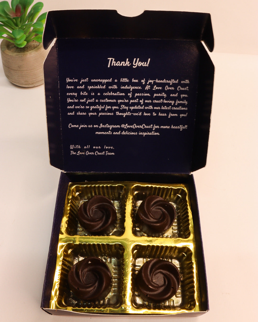4 Piece Dark Chocolate